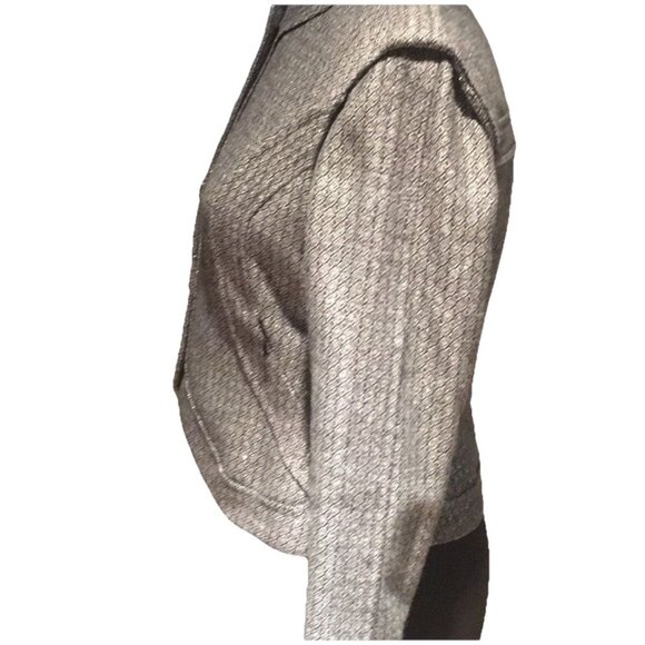 Etcetera Black White Woven Tweed Motto Jacket Sz 2 Preppy Tailored Business - Picture 3 of 6